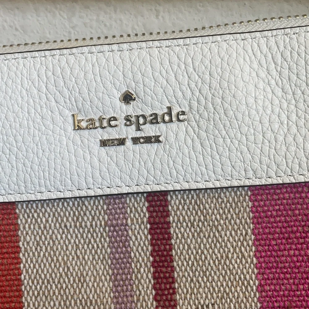 Kate Spade Leather and Canvas Crossbody Bag